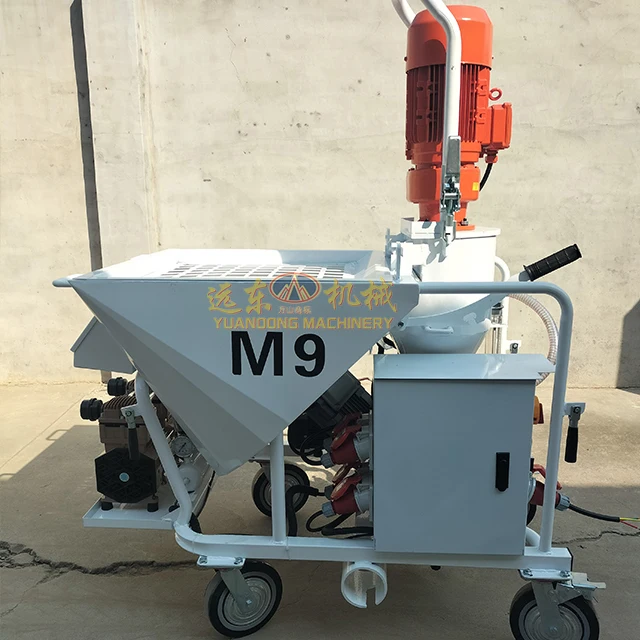 High Quality Gypsum Dry Powder Screw Plaster/gypsum Mixing Spraying Machine With High Pressure For Exterior And Interior Wall