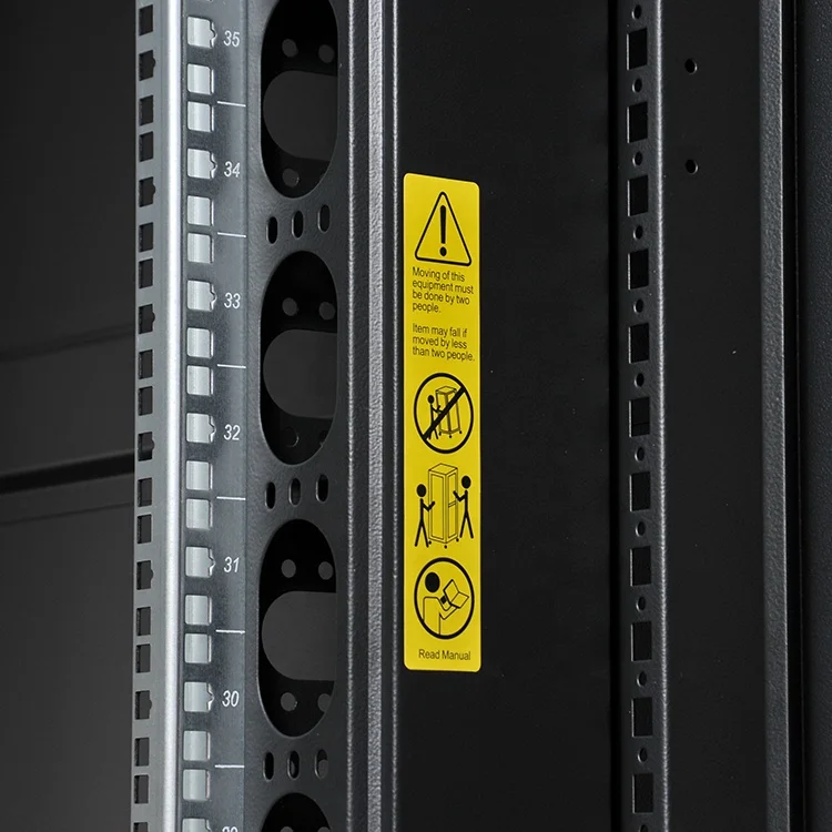 Huamai data cabinet use unshielded network cable 42u server rack price for 27-30U independent install PDU and UPS