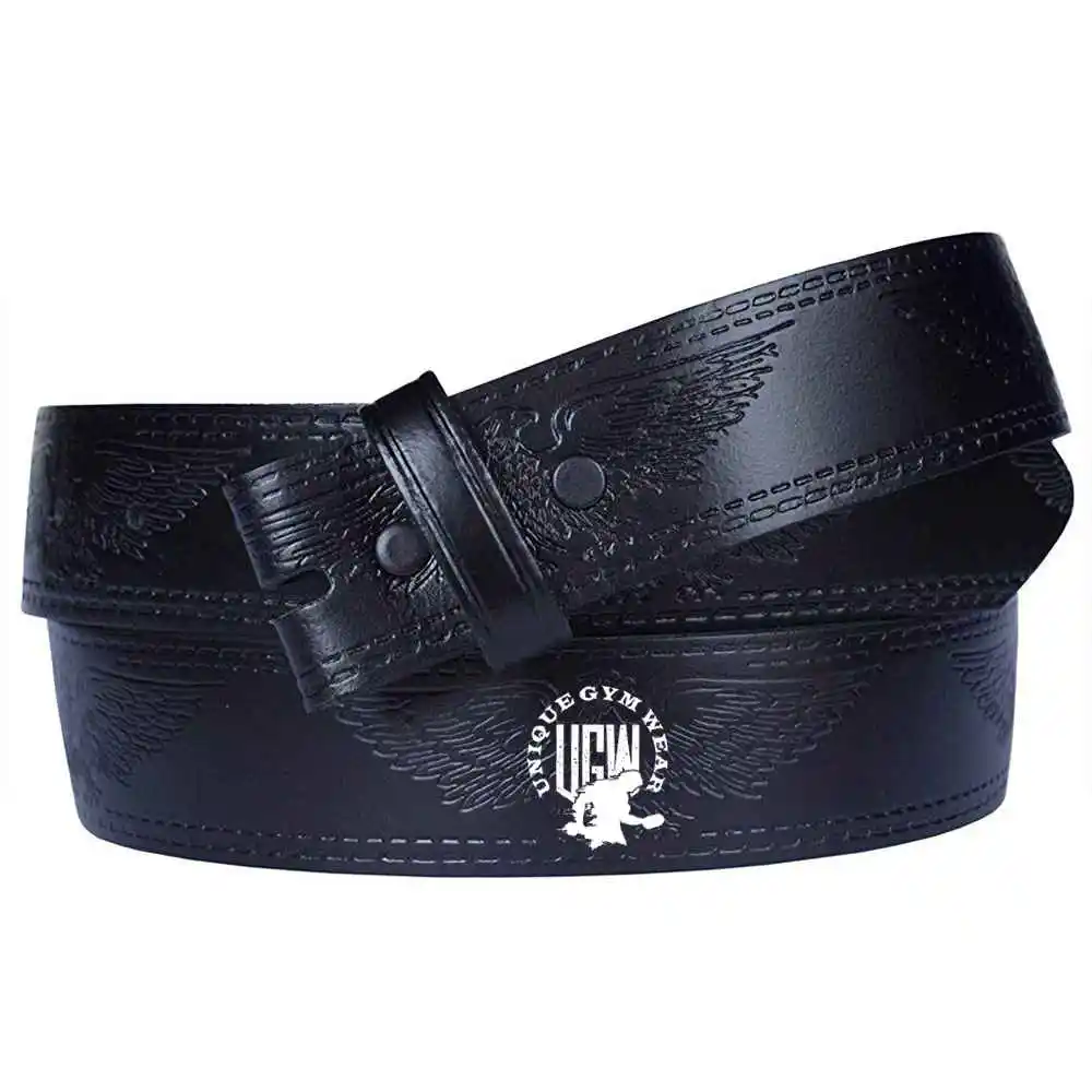 Lqbelt Automatic Buckle Belt Strap Wholesale Belts for Men Stock No Buckle OEM Custom Belts Factory Genuine Leather Black Red
