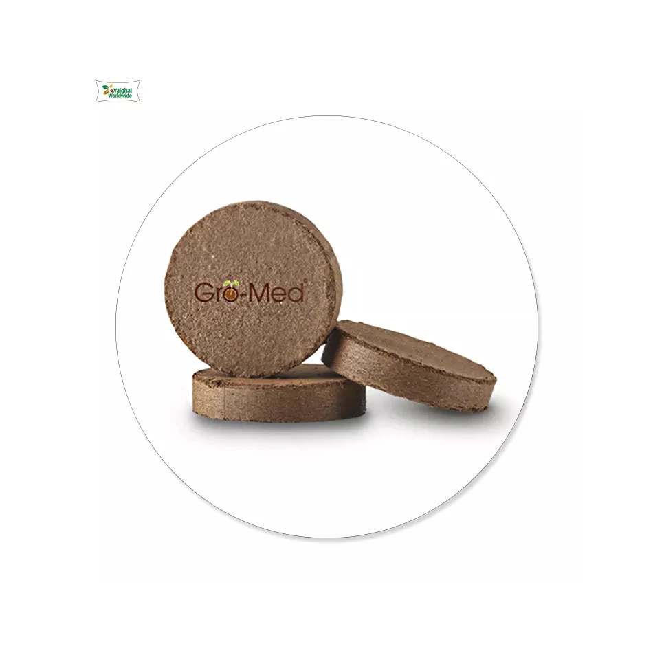 Coconut Coir Peat | Gro-Med Premium Quality Coco Peat Pellets Best Market Price for Your Seed Germination.
