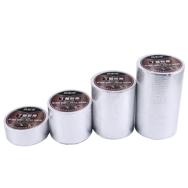 Butyl Rubber Waterproof Tape  Mastic  Aluminum Foil Butyl Rubber  Adhesive Tape