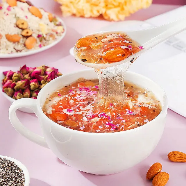 Natural health food factory wholesale customized nutritional breakfast Rose red date tremella lotus root powder