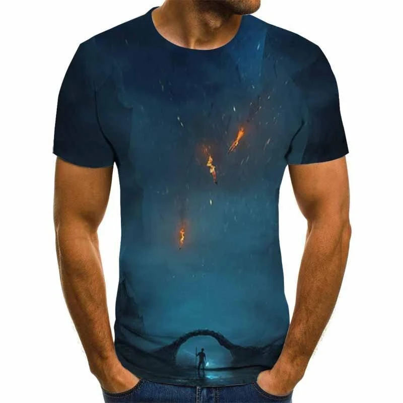 Custom Pakistan Manufacturer wholesale latest design men t shirts t-shirt fashion 3D printing T-shirt by Tricut