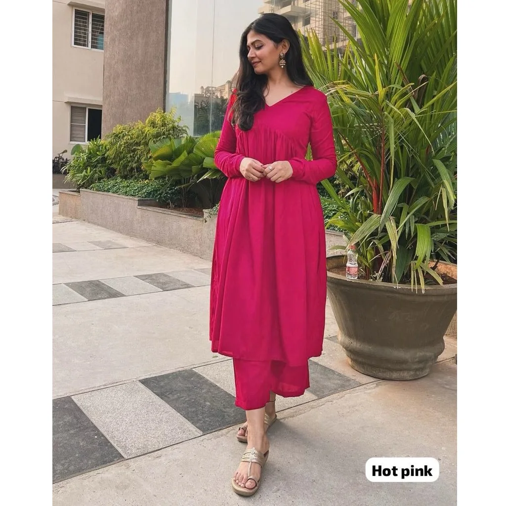 Индийская и Пакистанская Одежда Kurtis для повседневной носки использование чистого вискозы Женская Куртис с брюки традиционная одежда женщин