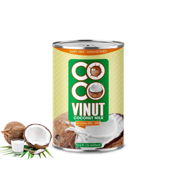 13.5 Fl. oz Vinut Coconut Milk for Cooking (Fat Content 20%-22%) services OEM Vietnam Manufacturers and Suppliers