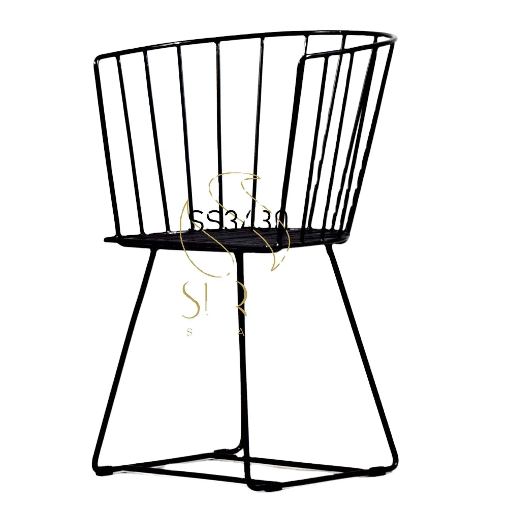 Дизайнерское уличное кресло из чистого металла с подлокотниками для парка сада балкона дизайнерское железное