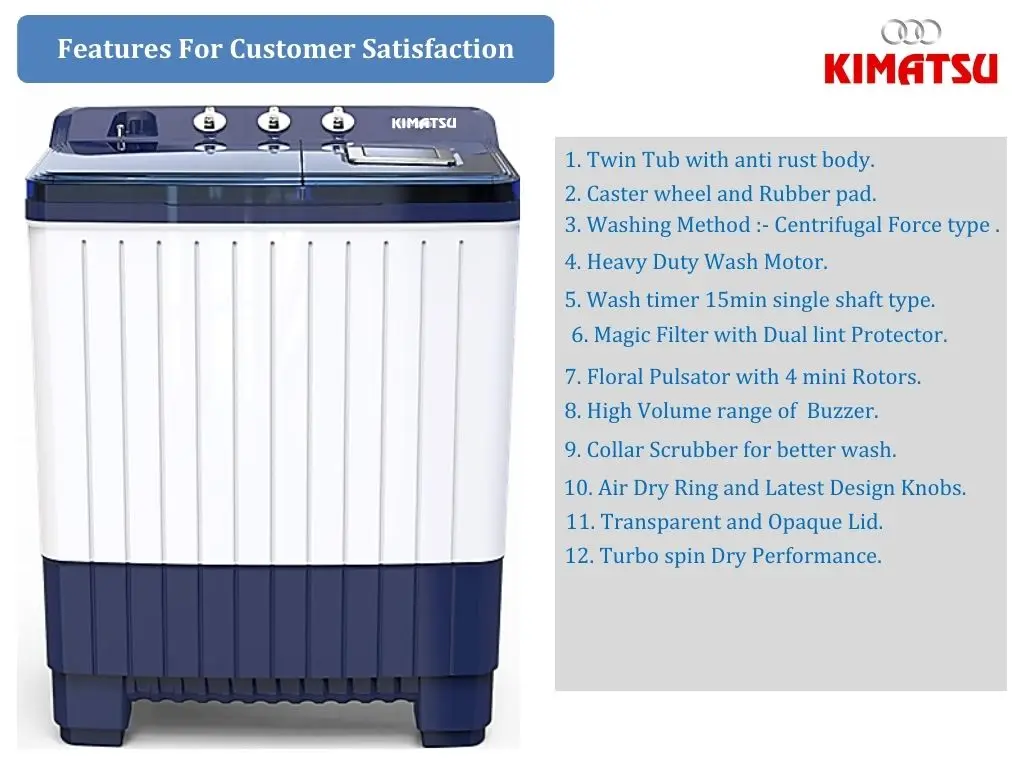 8kg full plastic Model High Quality Trendy Twin Tub Automatic Washing Machine Top Loading Electric for Households and Hotels