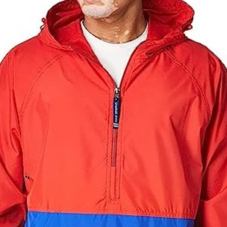 Spring Fashion quarter zipper Mens Mountaineering Outdoor Jacket Casual Sports Windbreaker Jacket