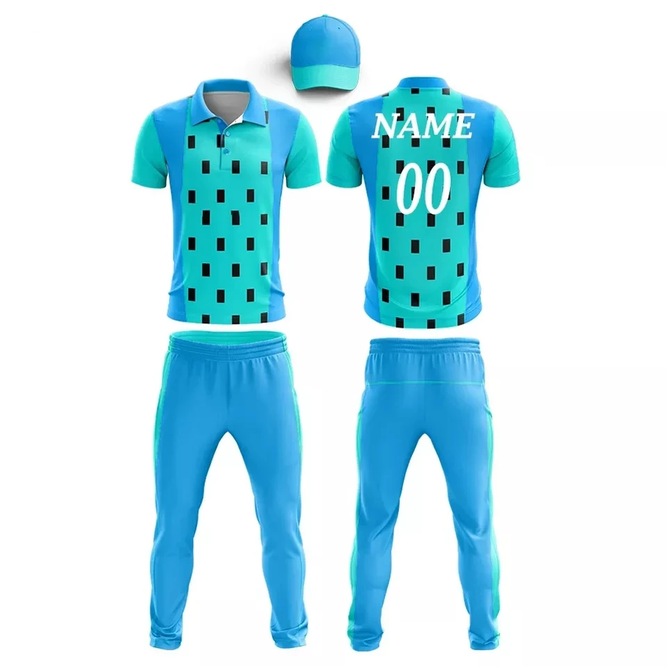 Wholesale custom made new design cricket uniform OEM Service Design Cricket Uniform Best Quality Team Wear Cricket Uniform