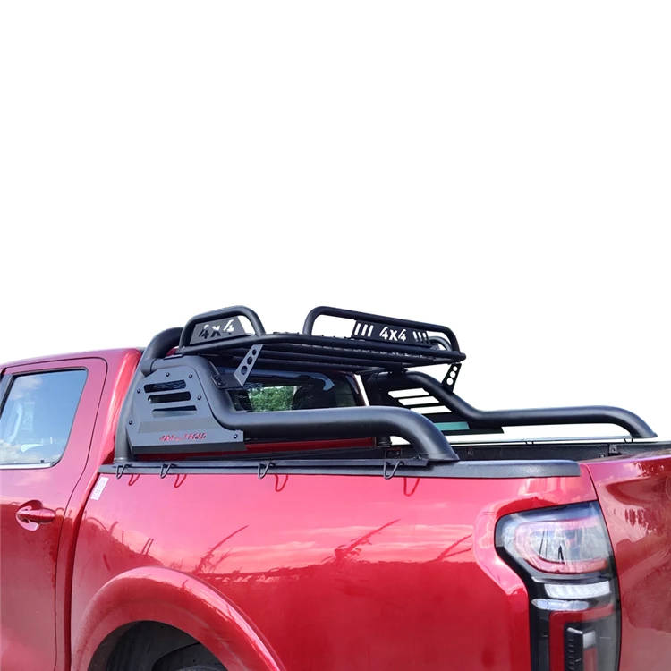 4X4 Width Adjustable Universal Truck Roll Bar Sports Roll Bar With Roof Rack Roll bar for Ford F150 Toyota