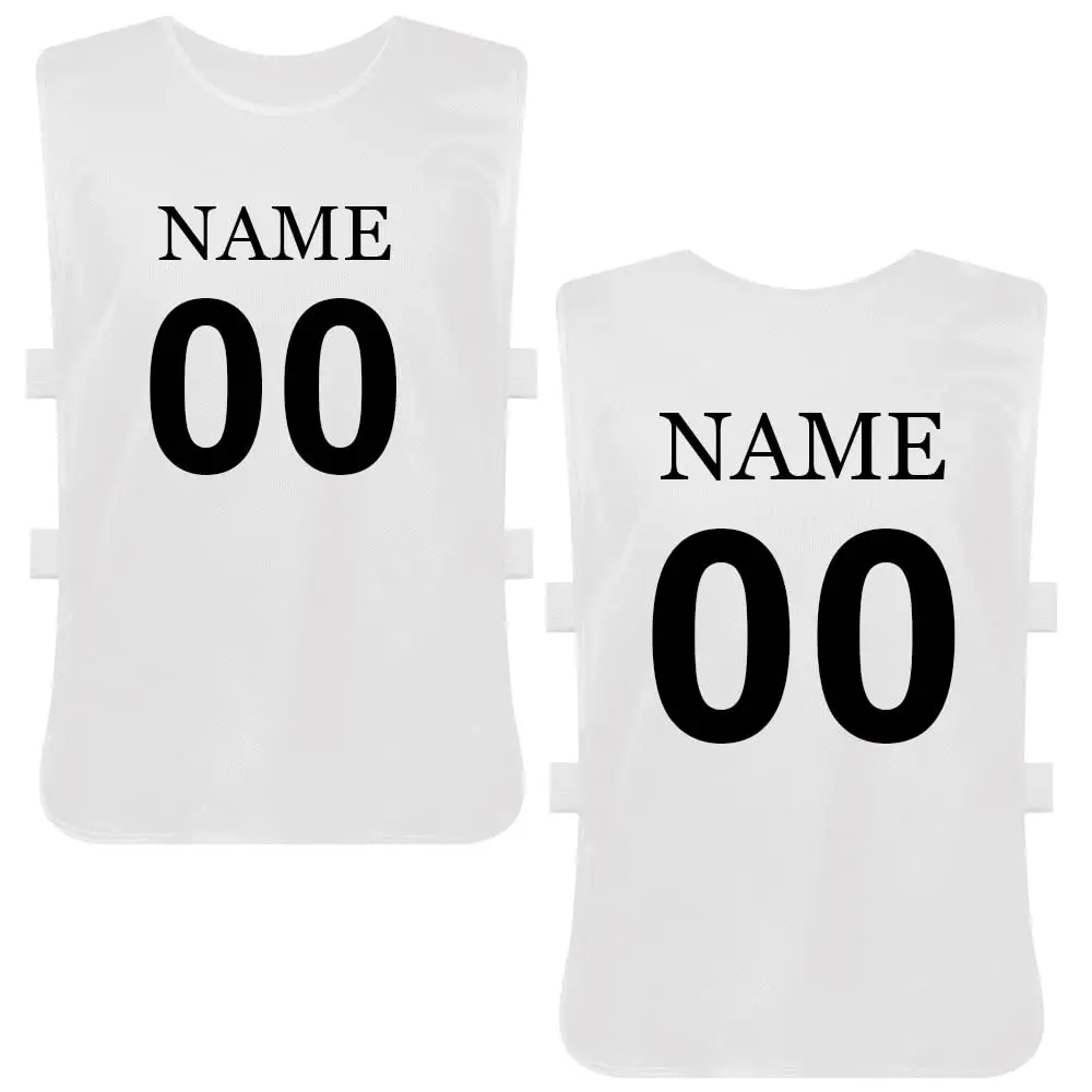 Adults Sport Training BIBS Vest Basketball Cricket Soccer Football Rugby Mesh Breathable Scrimmage Vests