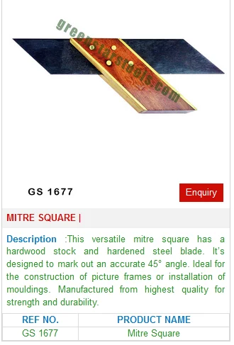 Mitre квадратные GS 1677 латунные ювелирные инструменты необходимые для изготовления элегантных украшений