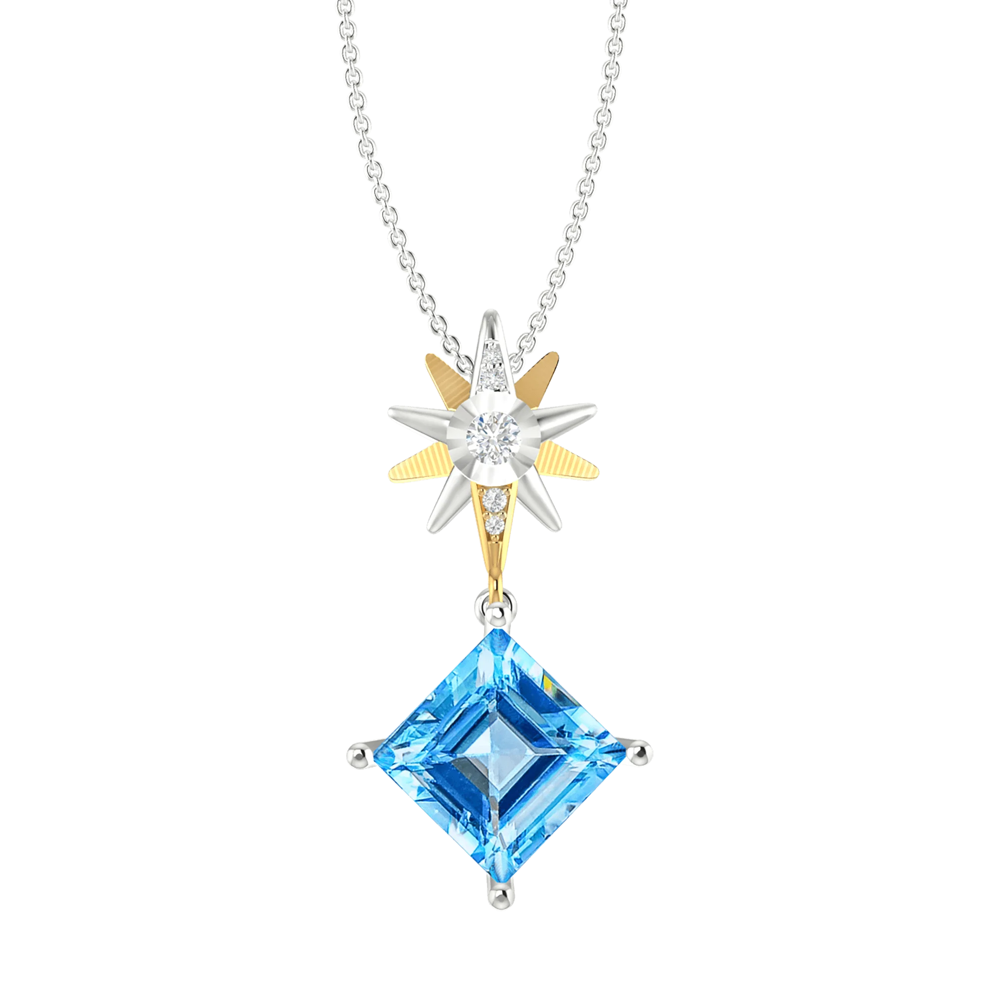 Wholesale Jewelry Top Grade Luxury Jewelry 14K Gold Star Pendants Charms Necklace Hot Selling Customized OEM ODM