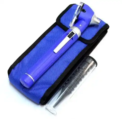 Physician Fiber Optic Led Pocket Otoscope Set Ophthalmoscope Ent Diagnostic Set  Elegant Design Mini Pocket Earoscope