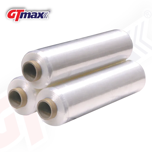 PrimeWrap GT-MAX Stretch Film Transparent Pallet Wrapping with 8 Micron Thin Plastic Soft Plastic Film
