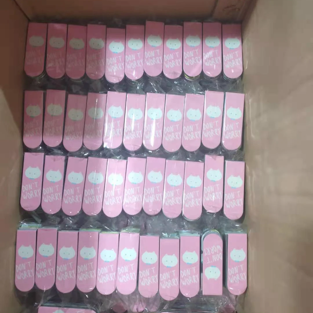 Customized Colorful Magnetic Bookmark Clip Paper Material for School Home or Office Holiday Gifts Stationery