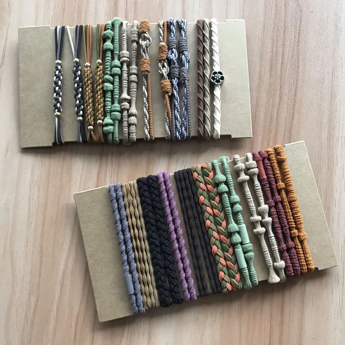 Fashion Boho Twist Original Hair Tie Bracelets for Women Girls Kids