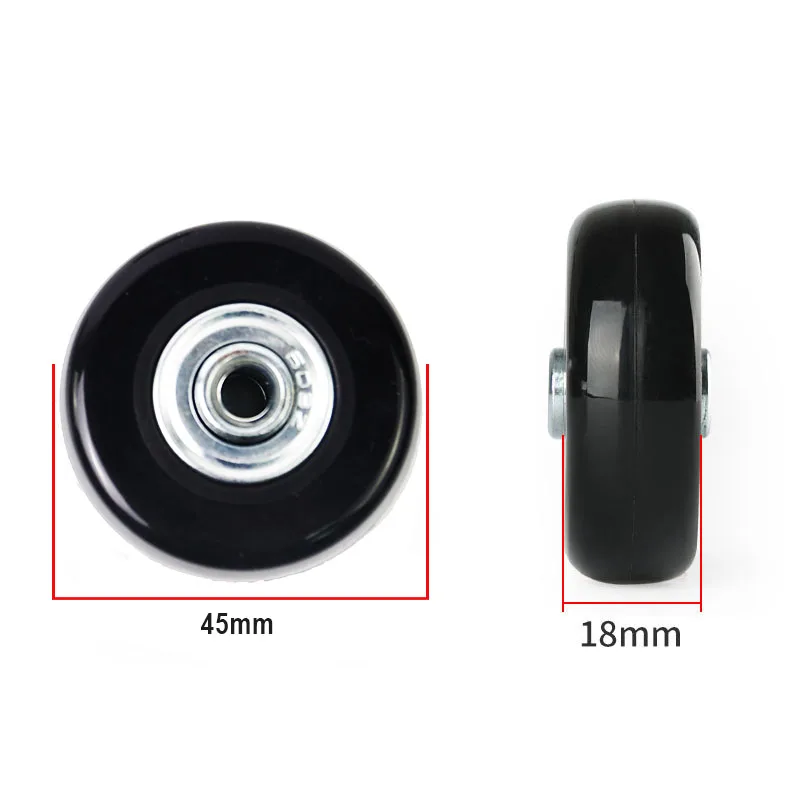 travel trolley bag wheel repair trolley ruote zaino ruote in plastic ruote di ricambio per trolley kids scooter 3 wheel pu