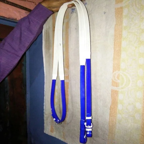 Waterproof Racing PVC Coated Horse Bridle Yellow Headstall Wholesale Price High Quality Nylon Horse Bridle With Matching Reins