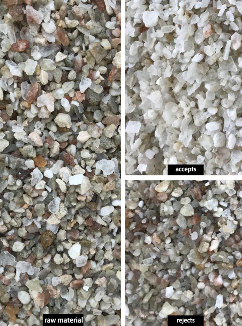 Ore/Quartz/Cobble Color Sorting Machine High efficiency mineral color separator machine