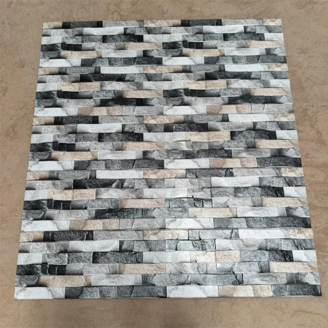 Modern 300x600 mm Porcelain Exterior Wall Tiles Natural Stone Mosaic High Elevation Anti-Slip Outdoor Decoration Wall Tiles