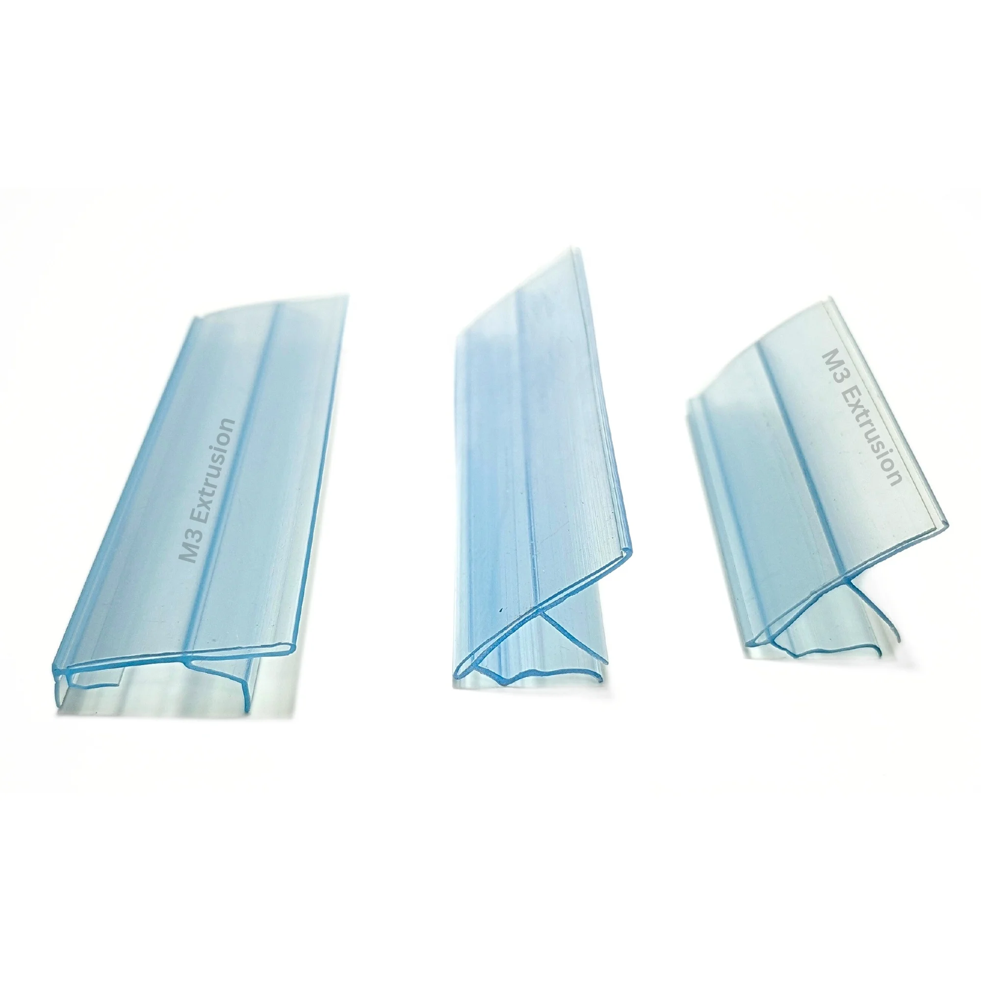 Customized PVC/PET/PETG Plastic Extrusion Profiles for Display Labels, Retail Shelving & Commercial Refrigeration Made in India