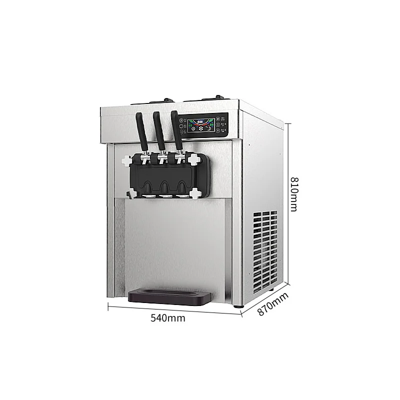 Three flavor soft ice cream machine soft serve ice cream making machine factory price