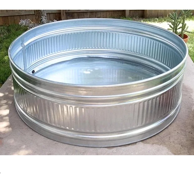 Iron Bathtub Freestanding Bathtub For Home & Hotels Factory Direct High Quality Metal Galvanized Natural Finished Bathtub