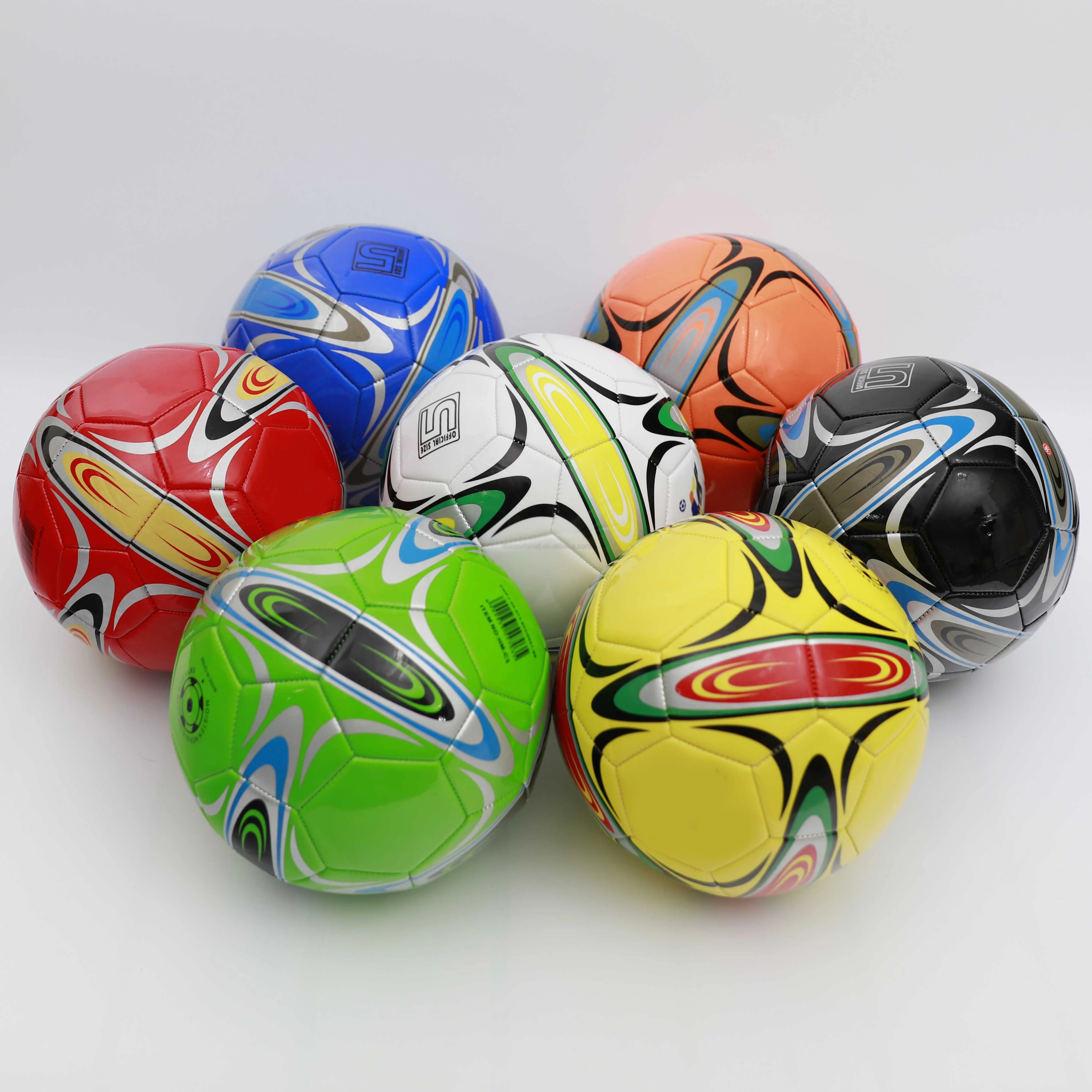Custom Design wholesale star printed pu tpu leather low bounce soccer ball futsal balls football size 4