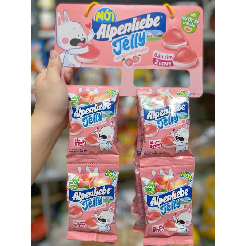 Exporter Alpenlieb.e soft Candy peach flavour bag 24g sweet gummy candy jelly candy with fruit juice Confectionery from Vietnam