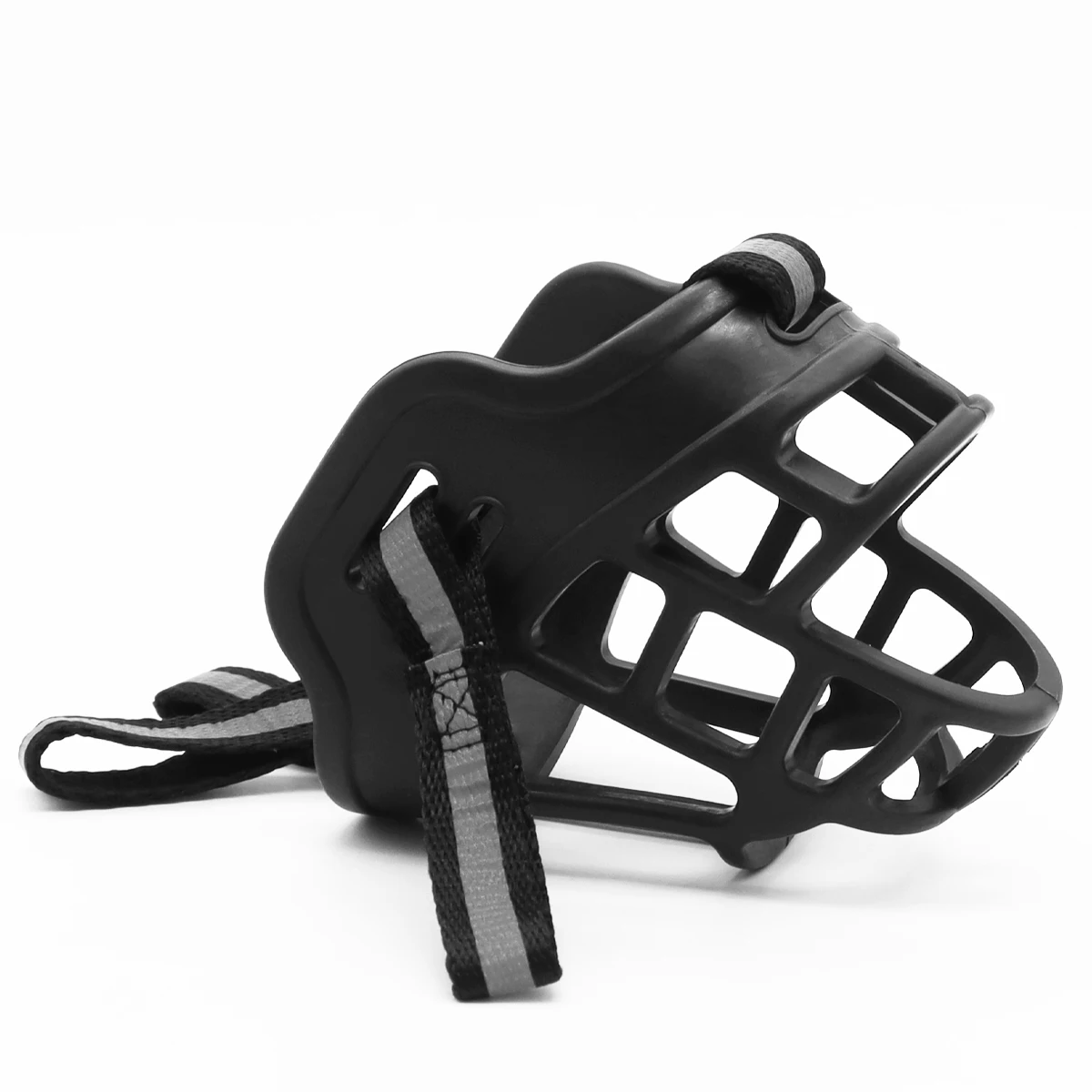 Adjustable Reflective Anti-Biting Barking 3XL Muzzle Small Medium Large X-Large Dog Mouth Mask Soft Rubber Buckled Plastic