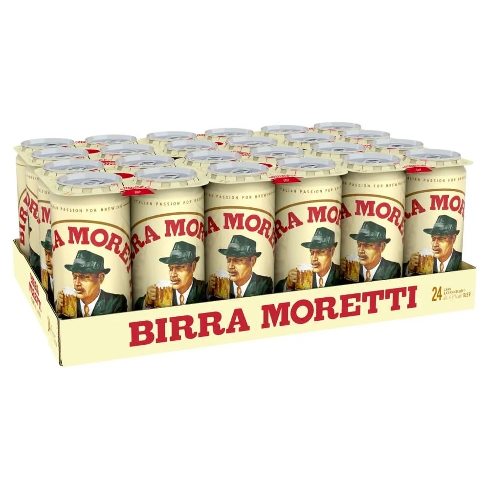 Lager Beer in bottle 66 cl Moretti italian beer - Made in Italy
