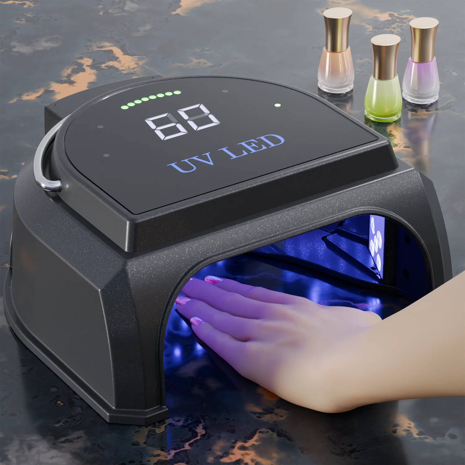 China Factory Professional Rechargeable Uv Lamp Gel Machine Dryer Nail Polish Dryer For Feet With Battery