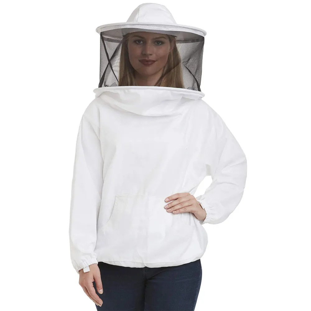 Heavy Duty Best Ventilated Beekeeping Jacket with Hat Veil Hood Bee keeper Jacket Beekeeping Protective Clothing