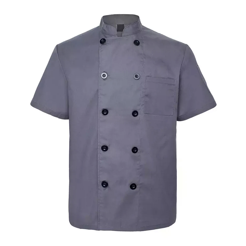 Restaurant & Bar Uniform Chef Uniform from Pakistan OEM Restaurant 100% Cotton 65% Polyester 35% Cotton Breathable for Men Grey