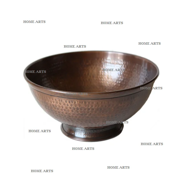 Premium Quality Copper Salon Spa Pedicure Bowl With Iron Half Cover Customized Pedicure Bowl At Competitive Price