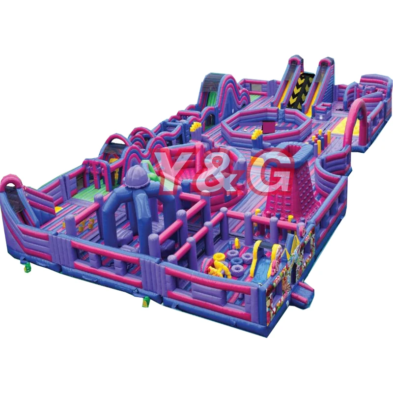Y&G Popular Multi-functional Children adult investment Inflatable Obstacle Course amusement park inflatable inflatable fun park