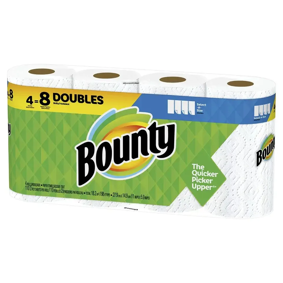 Bounty Select-A-Size Paper Towels, White, 12 Double Rolls