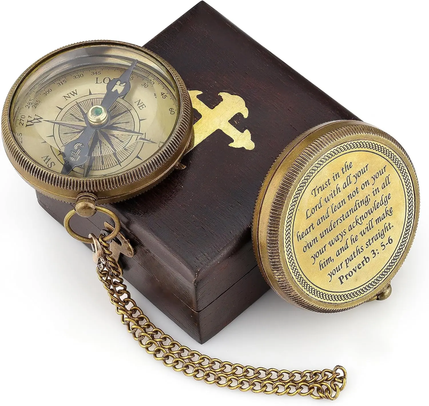 Hot Sale Multi-Design Vintage Compass Brass Nautical Pocket Compass for Camping Hiking and Backpacking