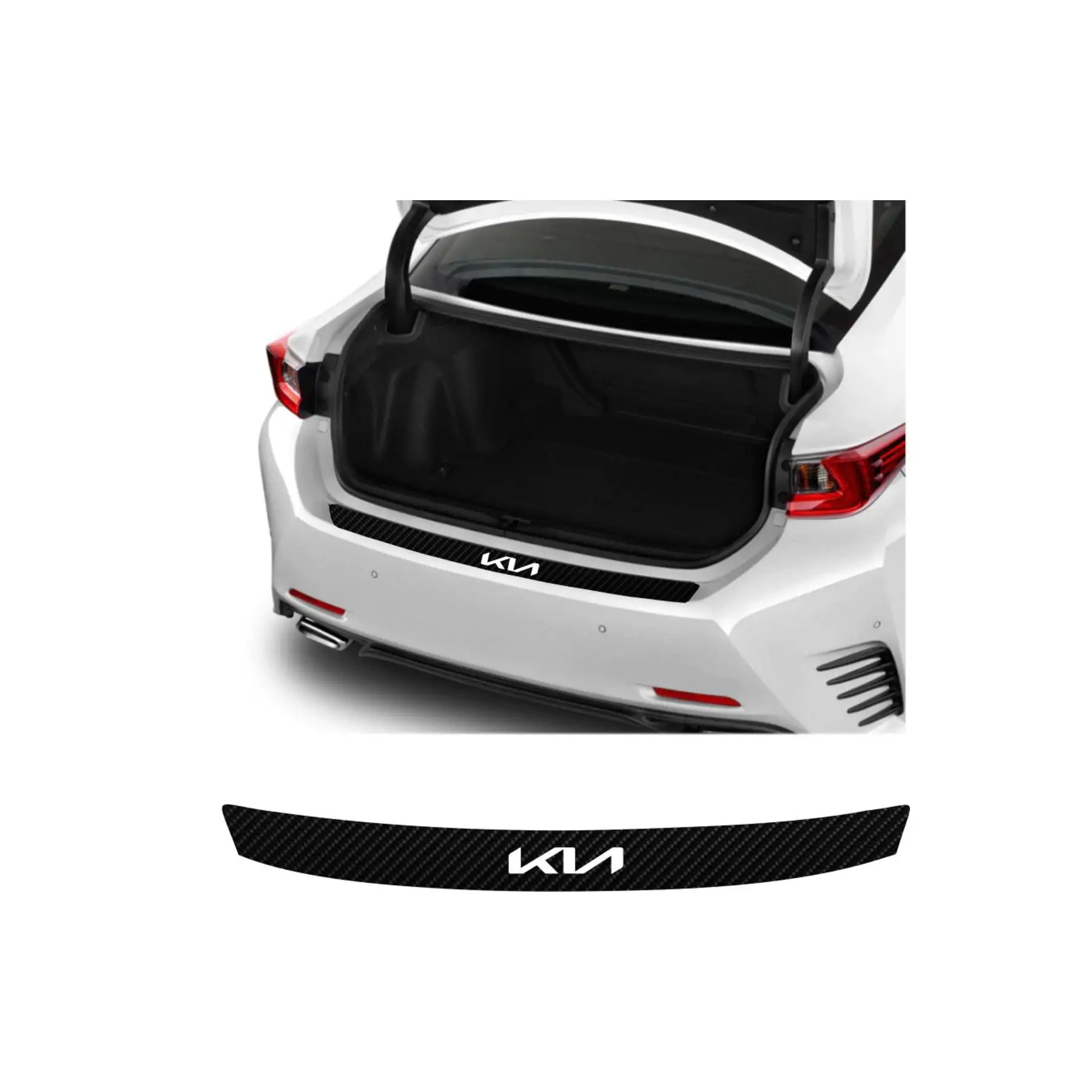 -Совместимый аксессуар для Kia Opirus Auto задний бампер багажник протектор Наклейка 92*7 см