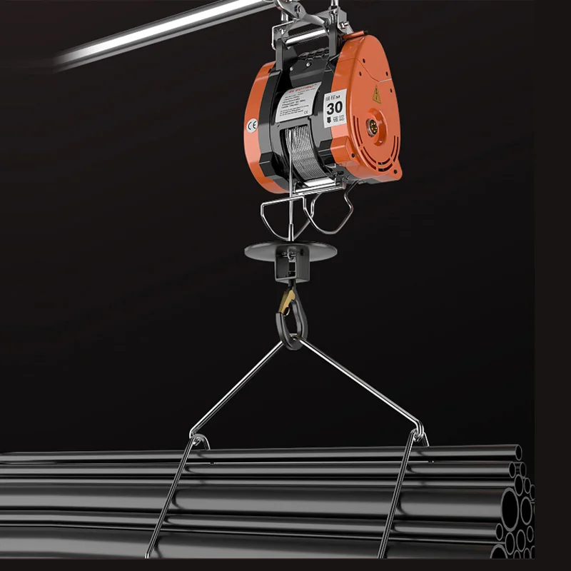 Wholesale Mini Portable 180kg 30m Wire Rope Traction Hoist Home Construction