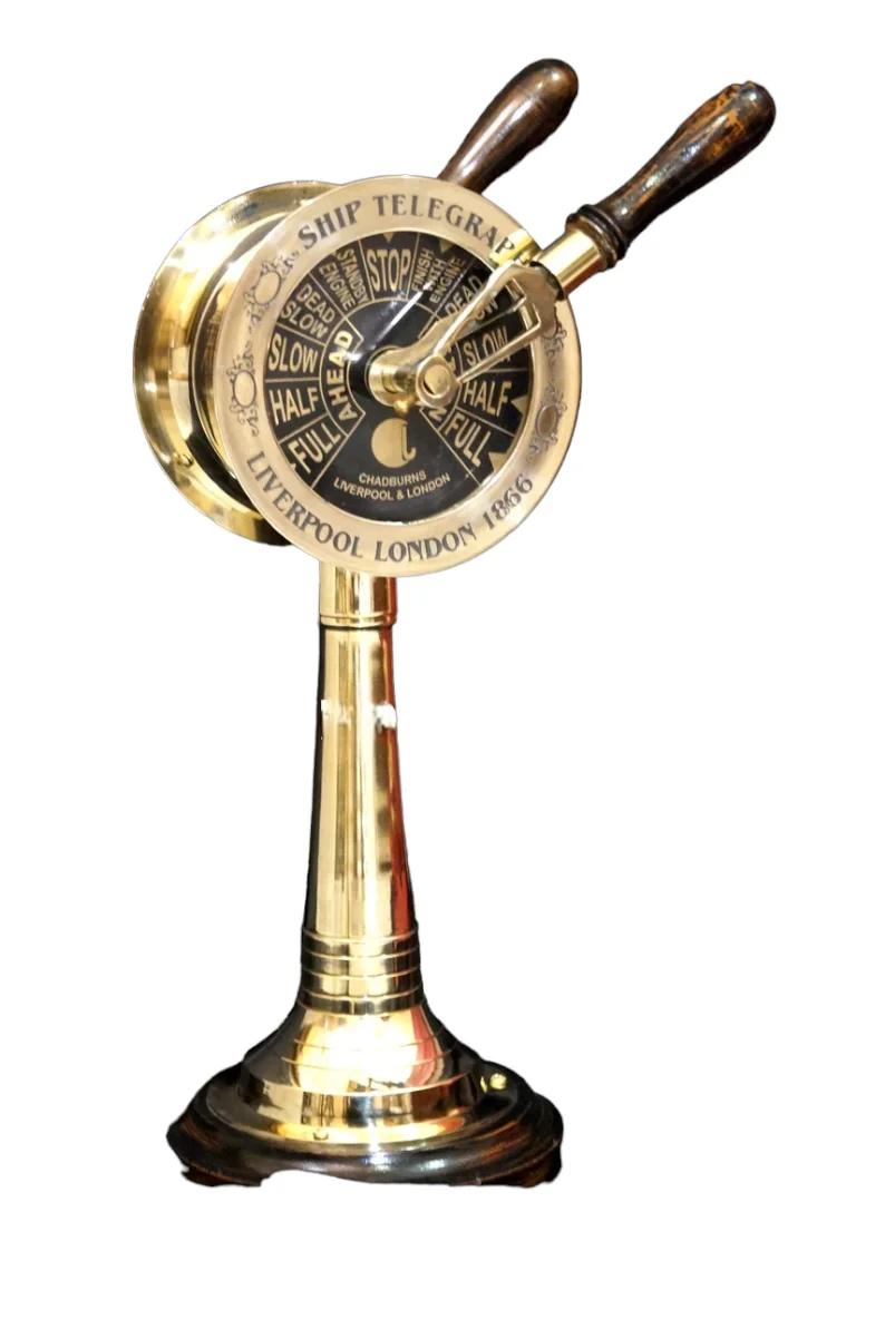 Latest durable Collectible Marine Brass Telegraph Nautical Designer Metal Crafts Pen Holder Nautical Vintage Style Telegraph