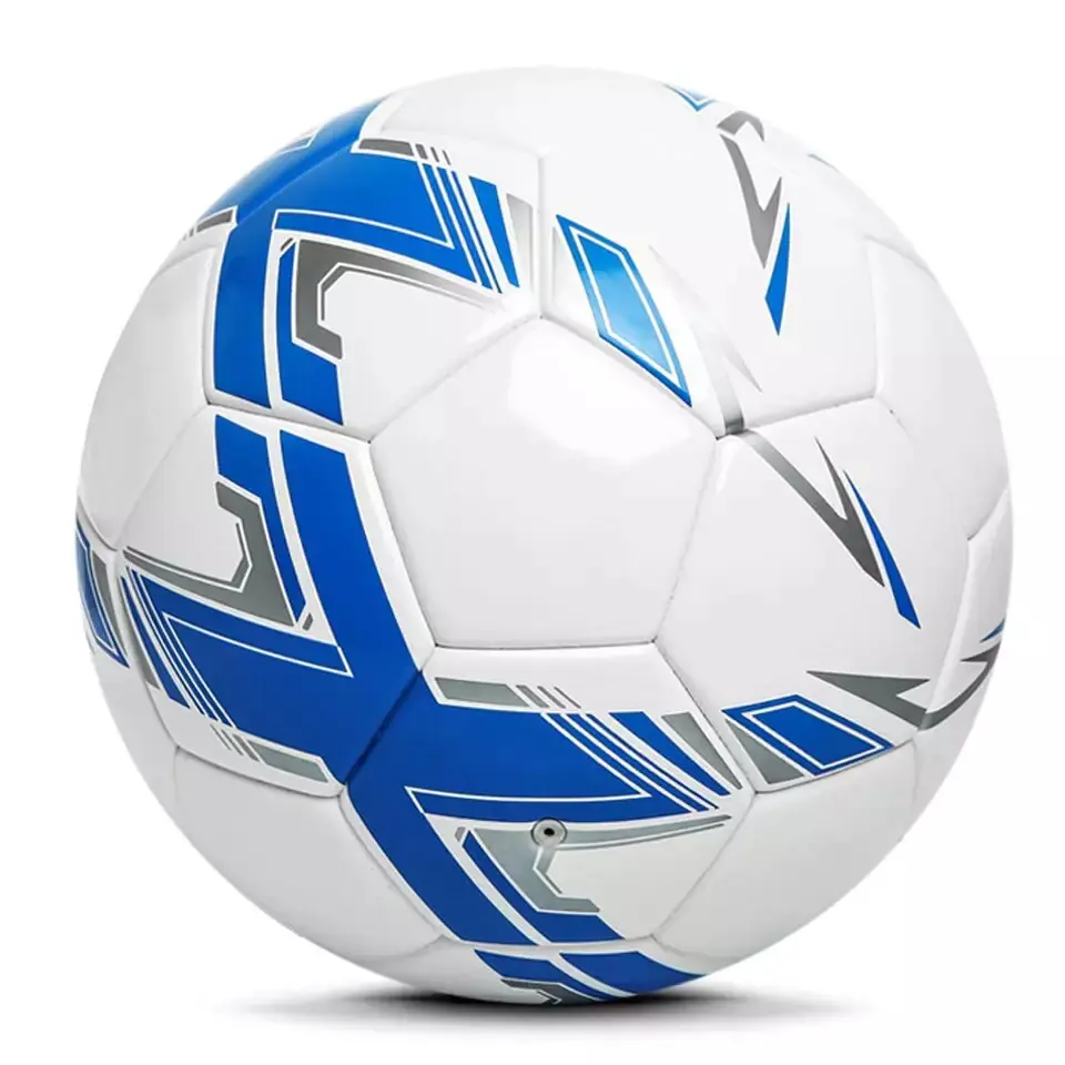 High quality PVC leather size 5 soccer ball football league Football champions sports training made in Pakistan