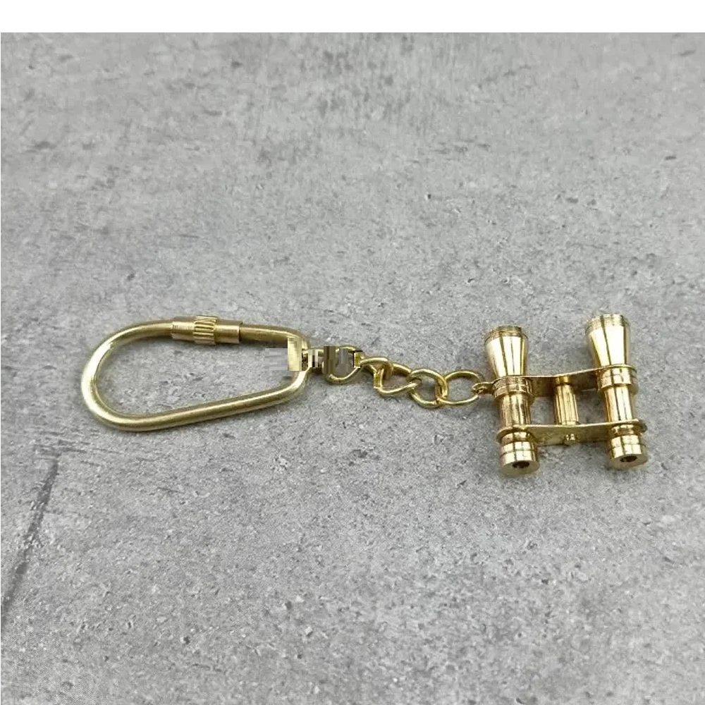 Handcrafted Brass Binocular Key chain ANTIQUE BRASS METAL GIFT