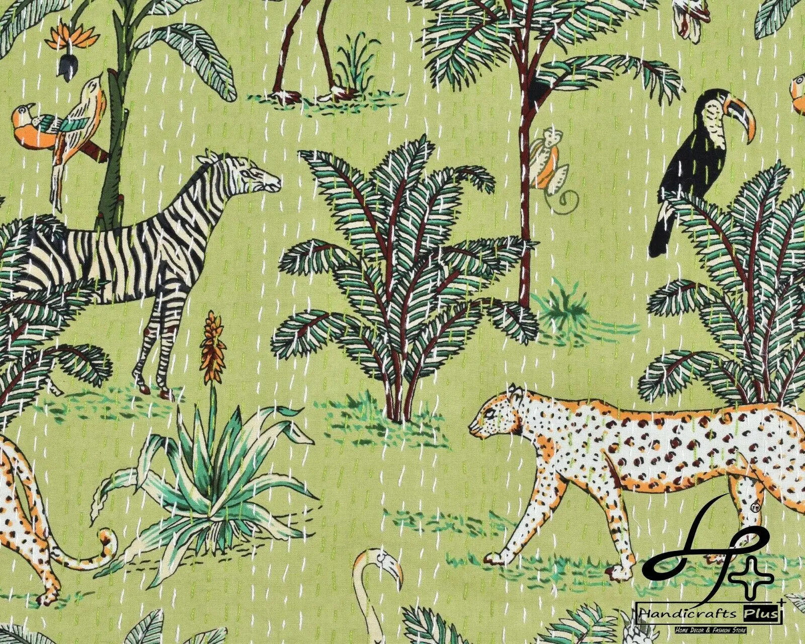 Wholesale Vintage Kantha Quilt  Throw Gudri Handmade Indian Ikkat print kantha quilt