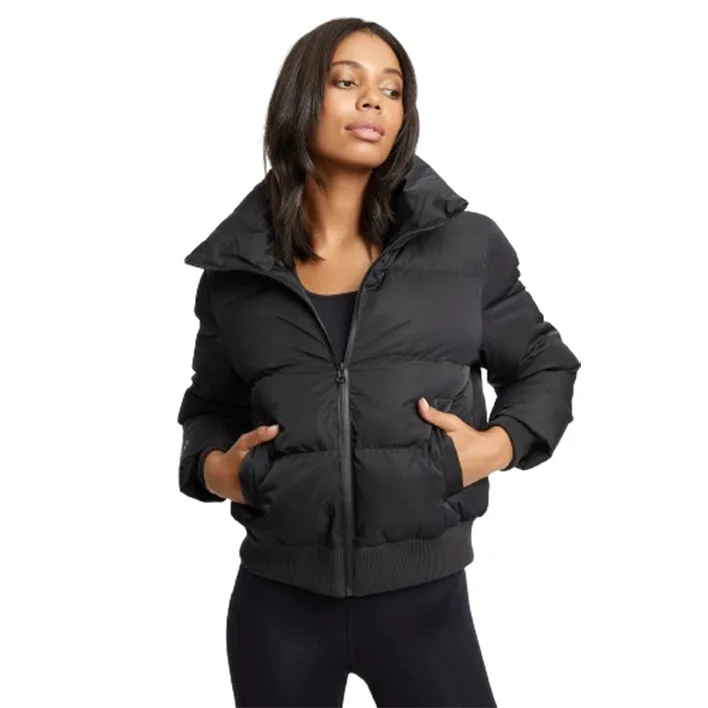 Oem Service Custom Made High Quality Black & Green Color Bubble Jacket Trending Latest Puffer Jacket