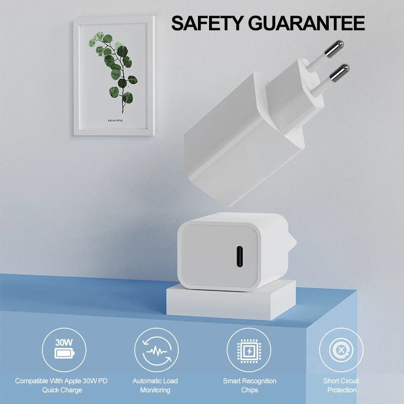 fast charger for samsung/Iphone 3A PD PPS 30W 25W EU UK US Power adapter wall charger