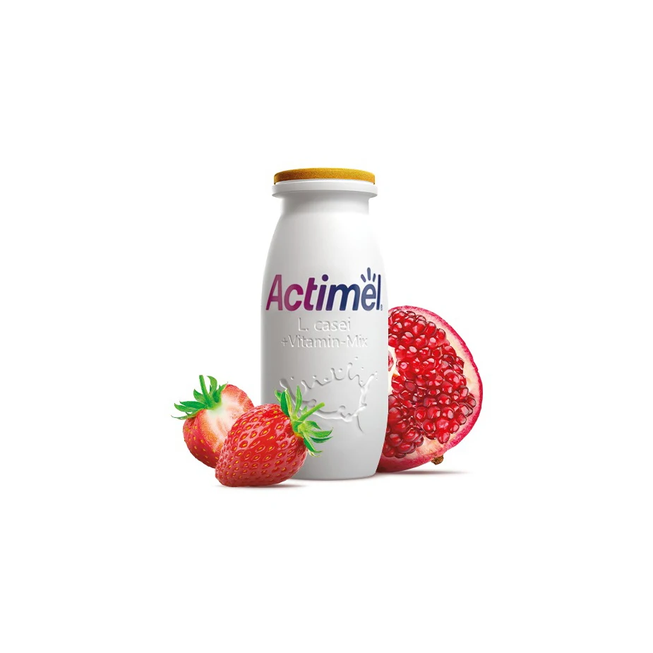 Actimel Supermix Cranberry Redcurrant Rosehip Yogurt Drinks 12x100g