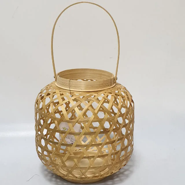 Wholesale handmade home decor craft natural lampshade decoration handicraft product living room vietnam rattan lanterns