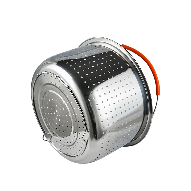 High Quality 304 commercial stainless steel cooking clear steamer and soup  pot 3 pcs